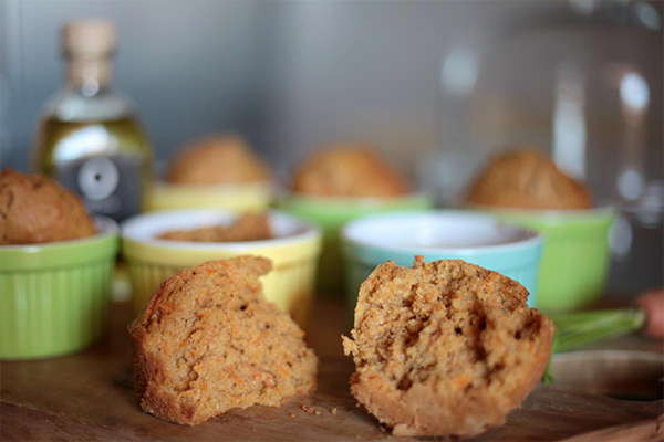 Petits gâteaux de carotte à l’Huile d’Olive