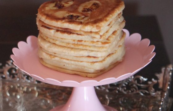 Pancakes au cœur de banane et cannelle