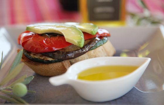 Tartine de légumes grillés à l’huile d’olive